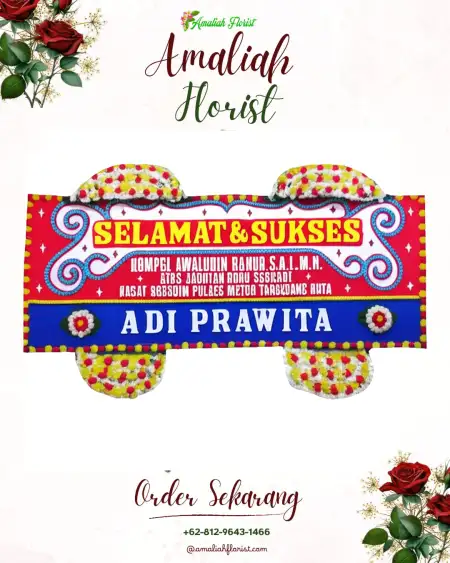 Papan Bunga Ucapan Selamat Toloa