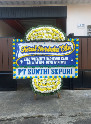 Papan Bunga Duka di Toloa